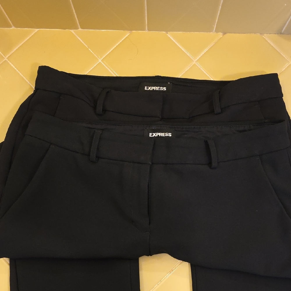 Express Black Trousers with Wide Waistband